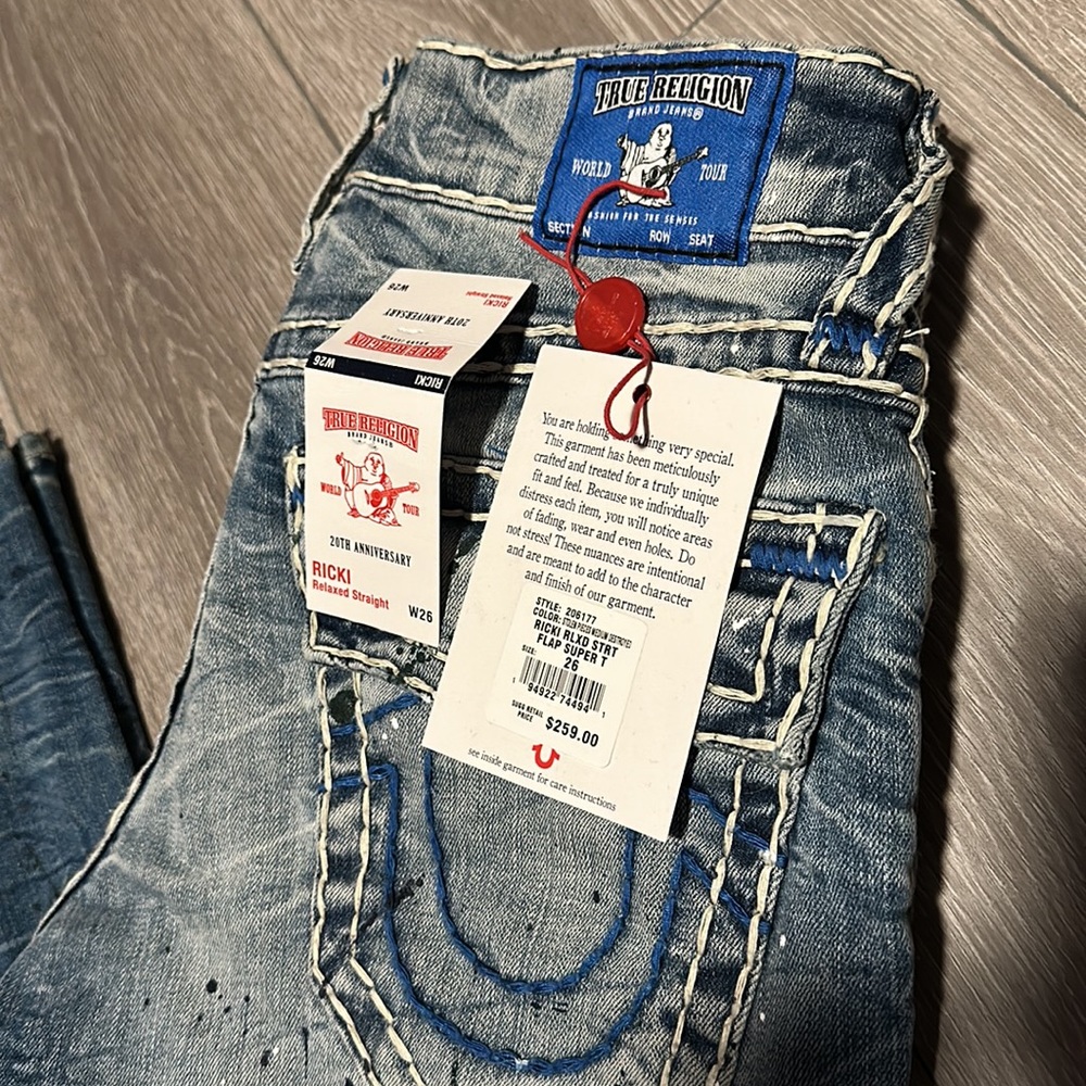 True Religion Ricki Relaxed Straight Jeans